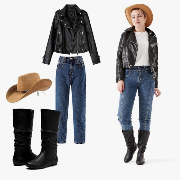 Katliu Slouchy Mid-Calf Boots Women's 41(9.5) NIB - Picture 6 of 16